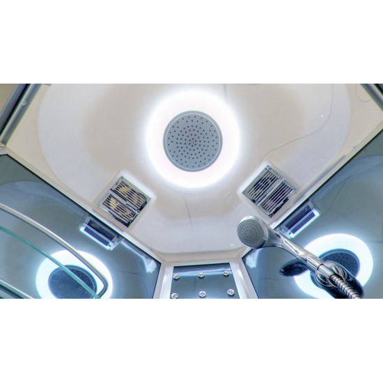 Душевая кабина TIMO Standart T-1100 100x100x220 с высоким поддоном, с сиденьем