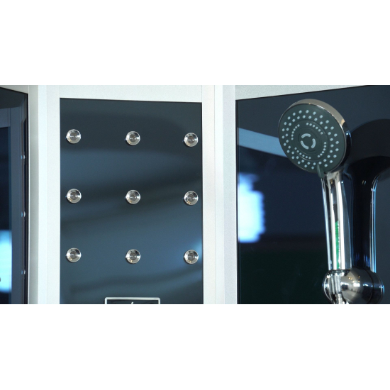 Душевая кабина TIMO Standart T-1100 100x100x220 с высоким поддоном, с сиденьем