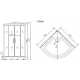 Душевая кабина TIMO Standart T-1101 P 100x100x220