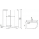 Душевая кабина TIMO Standart T-1102 L 120x85x220  с сиденьем