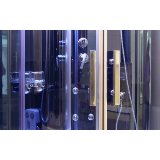 Душевая кабина TIMO Standart T-1190 90x90x220 с высоким поддоном, с сиденьем