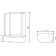 Душевая кабина TIMO Standart T-5520 R 120x85x220  Г/М с гидромассажем