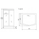 Душевая кабина TIMO Standart T-6615 120x90x220 Silver профиль серебристый матовый
