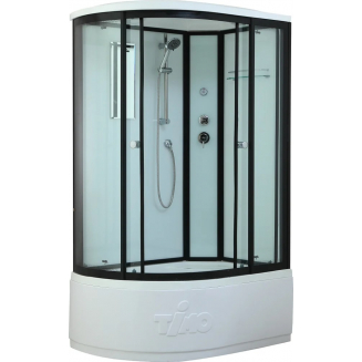 Душевая кабина TIMO Standart T-6620 R 120x85x220 Black  профиль чёрный, с высоким поддоном