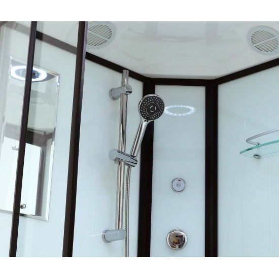 Душевая кабина TIMO Standart T-6620 R 120x85x220 Black  профиль чёрный, с высоким поддоном