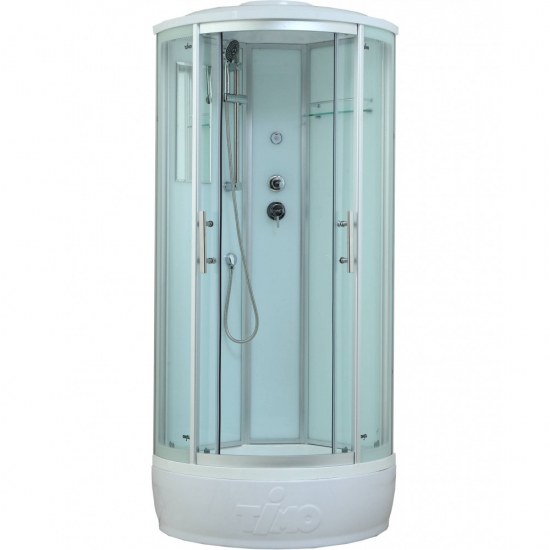 Душевая кабина TIMO Standart T-6680 80x80x220 Silver профиль серебристый матовый