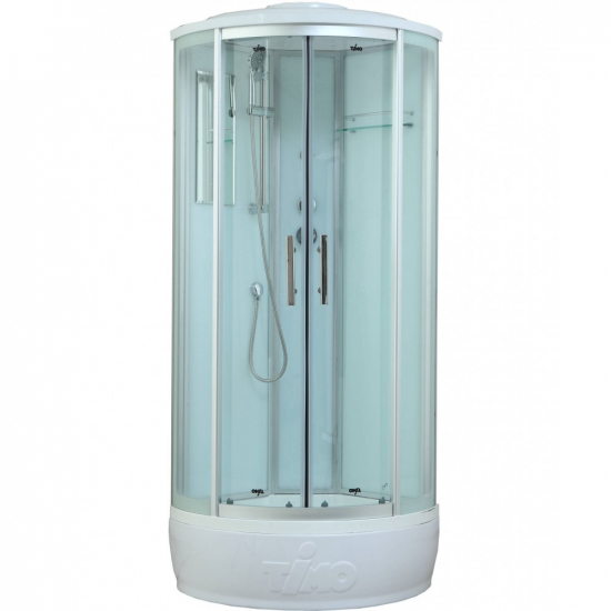 Душевая кабина TIMO Standart T-6680 80x80x220 Silver профиль серебристый матовый