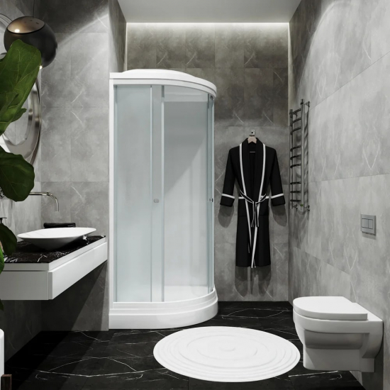 Душевая кабина ТРИТОН Риф А3 ДН4 100х100x228 низкий поддон, стекло грейс