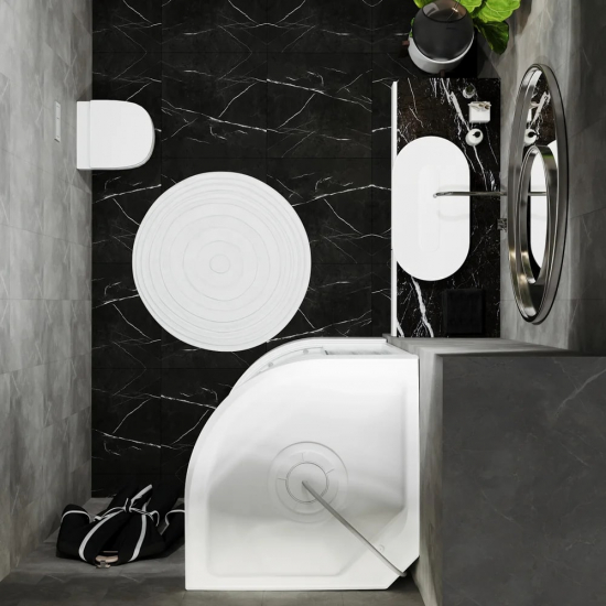 Душевая кабина ТРИТОН Риф А3 ДН4 100х100x228 низкий поддон, стекло грейс