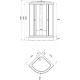 Душевая кабина ТРИТОН Риф А3 ДН4 100х100x228 низкий поддон, стекло грейс