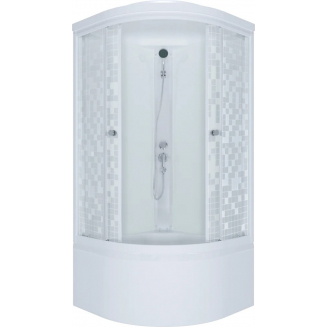 Душевая кабина ТРИТОН Стандарт Б ДН4 90х90x216 мозаика, с высоким поддоном