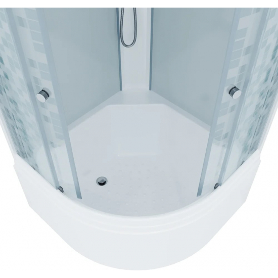 Душевая кабина ТРИТОН Стандарт Б ДН4 90х90x216 мозаика, с высоким поддоном