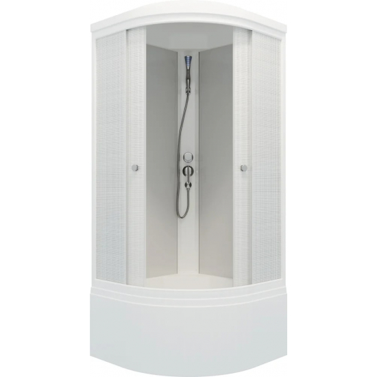 Душевая кабина ТРИТОН Стандарт Б ДН4 90x90x216 лён, с высоким поддоном