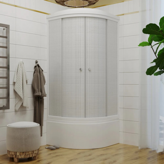 Душевая кабина ТРИТОН Стандарт Б ДН4 90x90x216 лён, с высоким поддоном