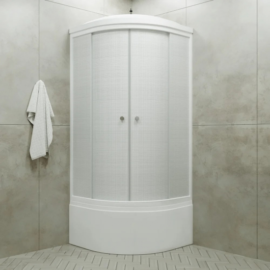 Душевая кабина ТРИТОН Стандарт Б ДН4 90x90x216 лён, с высоким поддоном
