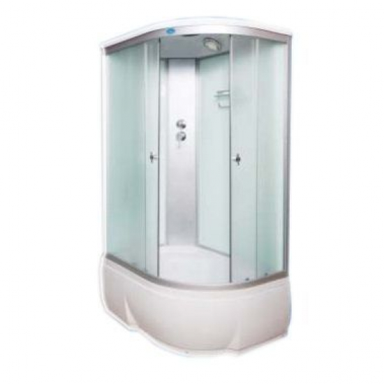 Душевая кабина ВОДНЫЙ МИР Стандарт ВМ-886 L 120x80x215  стекло матовое левая