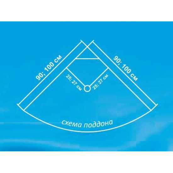 Душевая кабина ВОДНЫЙ МИР ВМ-820 100x100x215 стекло матовое