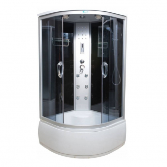 Душевая кабина ВОДНЫЙ МИР ВМ-8808 100x100x215 стекло тонированное