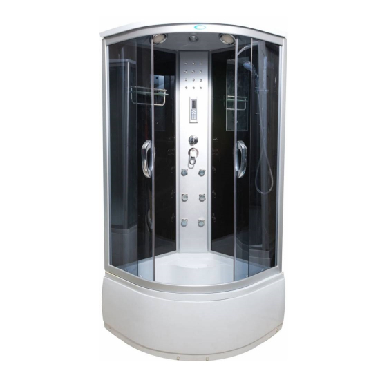 Душевая кабина ВОДНЫЙ МИР ВМ-8808 90x90x215 стекло тонированное