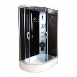 Душевая кабина ВОДНЫЙ МИР ВМ-8814 R 120x80x215  стекло тонированное правая