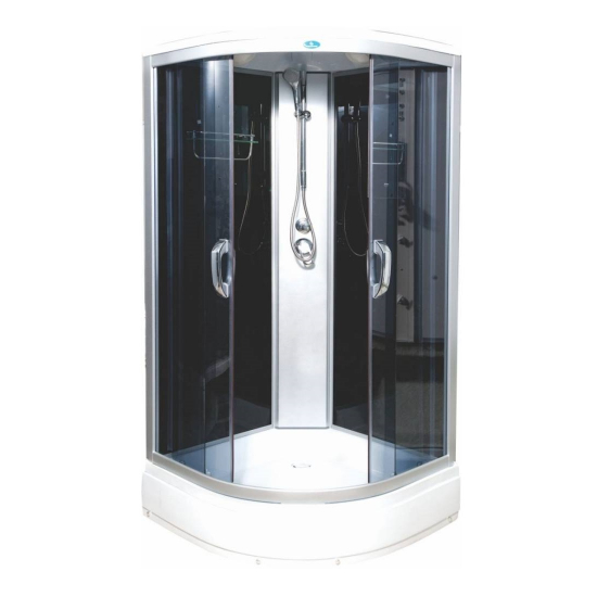 Душевая кабина ВОДНЫЙ МИР ВМ-8825 80x80x215 стекло тонированное