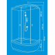 Душевая кабина ВОДНЫЙ МИР ВМ720 R 120x80x215  стекло матовое правая