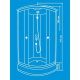 Душевая кабина ВОДНЫЙ МИР ВМ884 100x100x215 стекло матовое