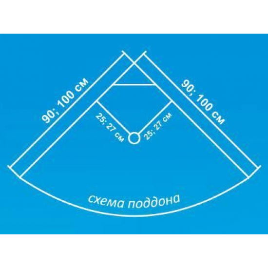 Душевая кабина ВОДНЫЙ МИР ВМ884 100x100x215 стекло матовое