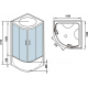 Душевая кабина WeltWasser WW500 Emmer 15055-2 150x150x217