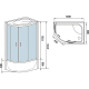 Душевая кабина WeltWasser WW500 Halle 1204 R 120x90x217