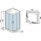 Душевая кабина WeltWasser WW500 Werra 1002 100x100x217