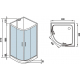 Душевая кабина WeltWasser WW500 Werra 801 80x80x217 без крыши