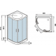 Душевая кабина WeltWasser WW500 Werra 802 80x80x217