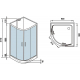 Душевая кабина WeltWasser WW500 Werra 901 90x90x217 без крыши