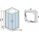Душевая кабина WeltWasser WW500 Werra 902 90x90x217