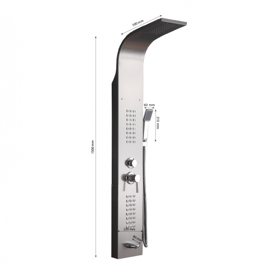 Душевая панель GFMARK 5501 нержавеющая сталь