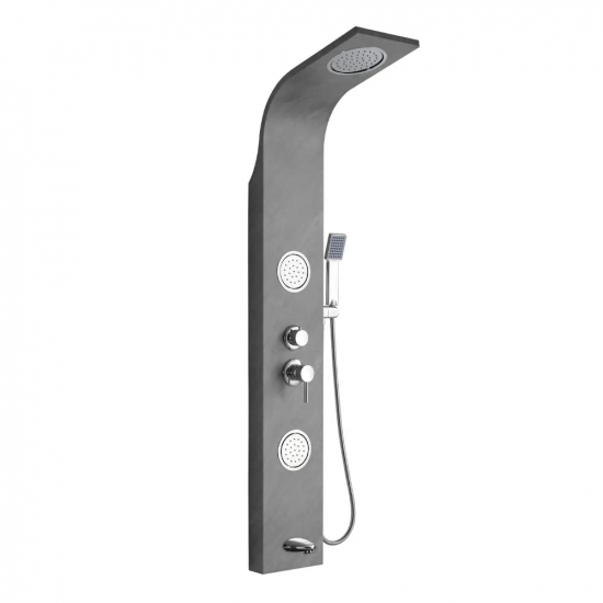 Душевая панель GFMARK 5513 серый нержавеющая сталь