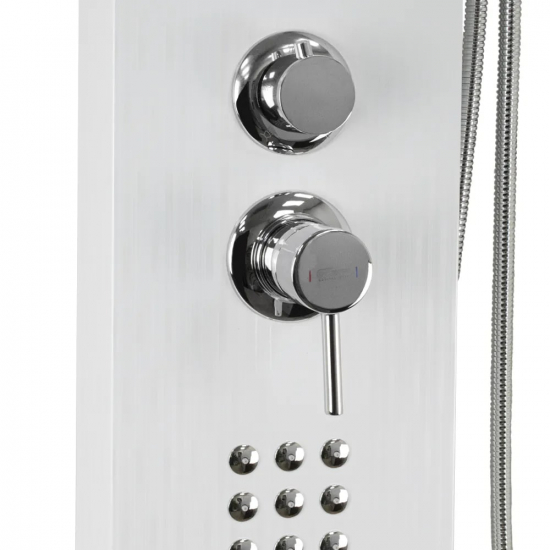 Душевая панель GFMARK 5515 белый нержавеющая сталь