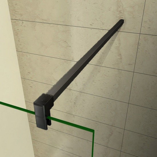 Душевая перегородка BAS Good door Walk in SP-110-C-B 110x195 стекло прозрачное, профиль чёрный