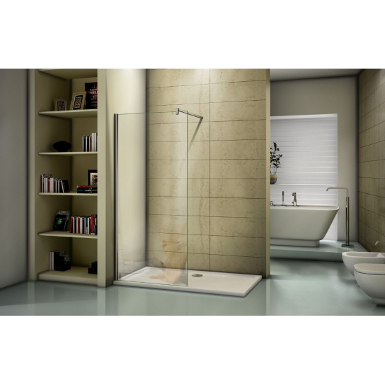 Душевая перегородка BAS Good door Walk in SP-120-C-CH 120x195 стекло прозрачное, профиль хром