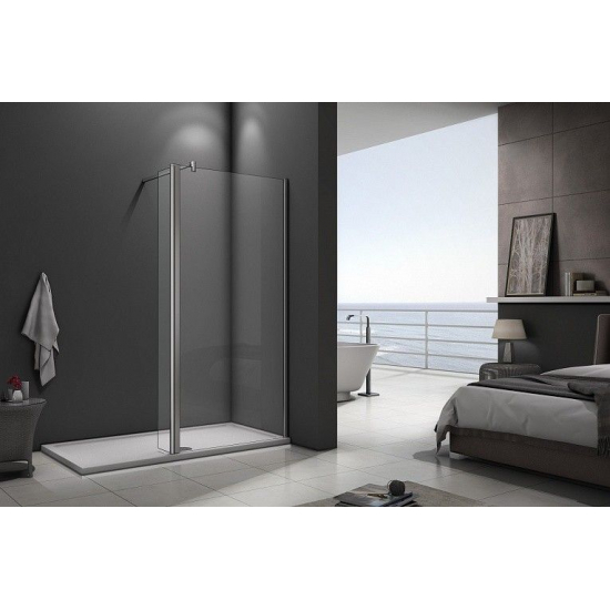 Душевая перегородка BAS Good door Walk in SP2-90-C-CH 90x195 стекло прозрачное, профиль хром