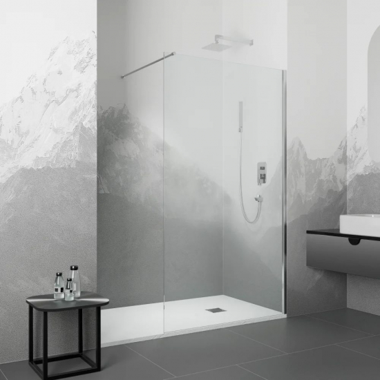 Душевая перегородка RGW Walk In WA-010 70x195 стекло прозрачное, профиль хром