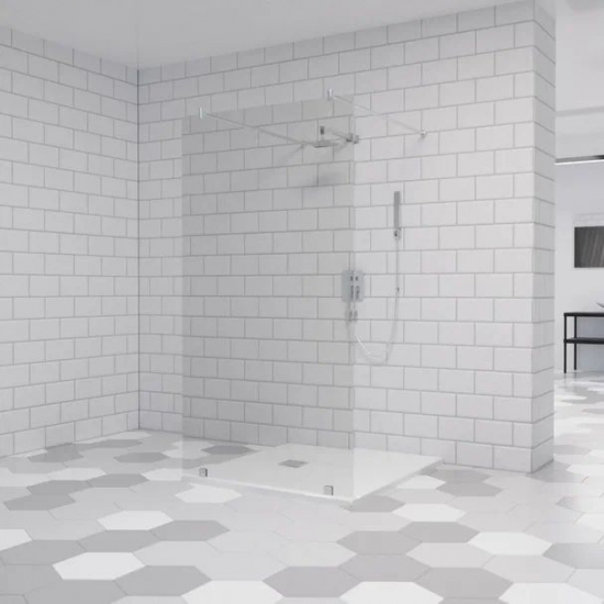 Душевая перегородка RGW Walk In WA-016 100x195 стекло прозрачное, профиль хром