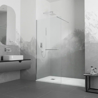 Душевая перегородка RGW Walk In WA-040 100x195 стекло прозрачное, профиль хром