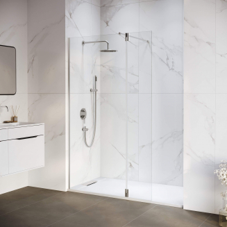 Душевая перегородка RGW Walk In WA-051 100x195 стекло прозрачное, профиль хром