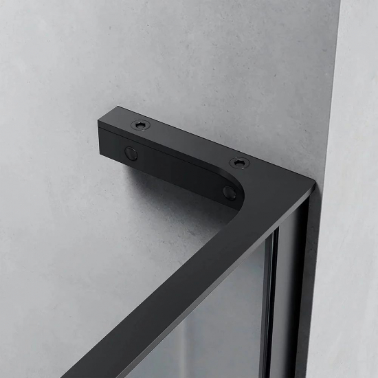 Душевая перегородка VECONI Korato KR-77 100x200 стекло прозрачное, профиль хром