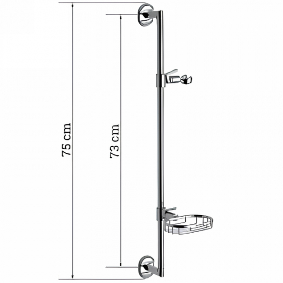 Душевая штанга FRAP F8006 хром