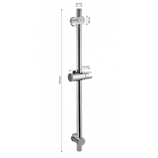 Душевая штанга MAGNUS M9253 хром