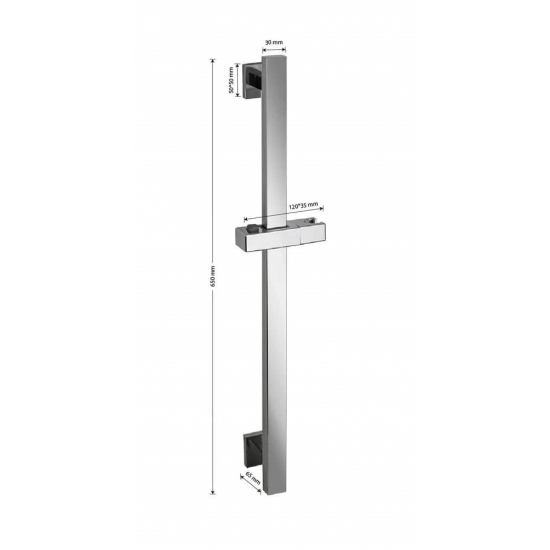 Душевая штанга MAGNUS M9283 хром