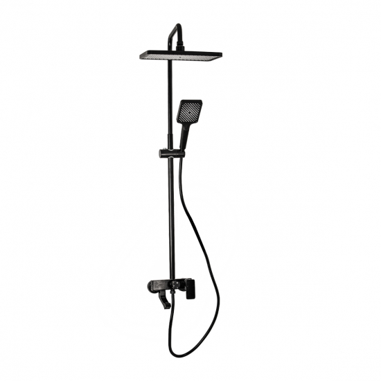 Душевая стойка BRIMIX 81745 алюминий черная